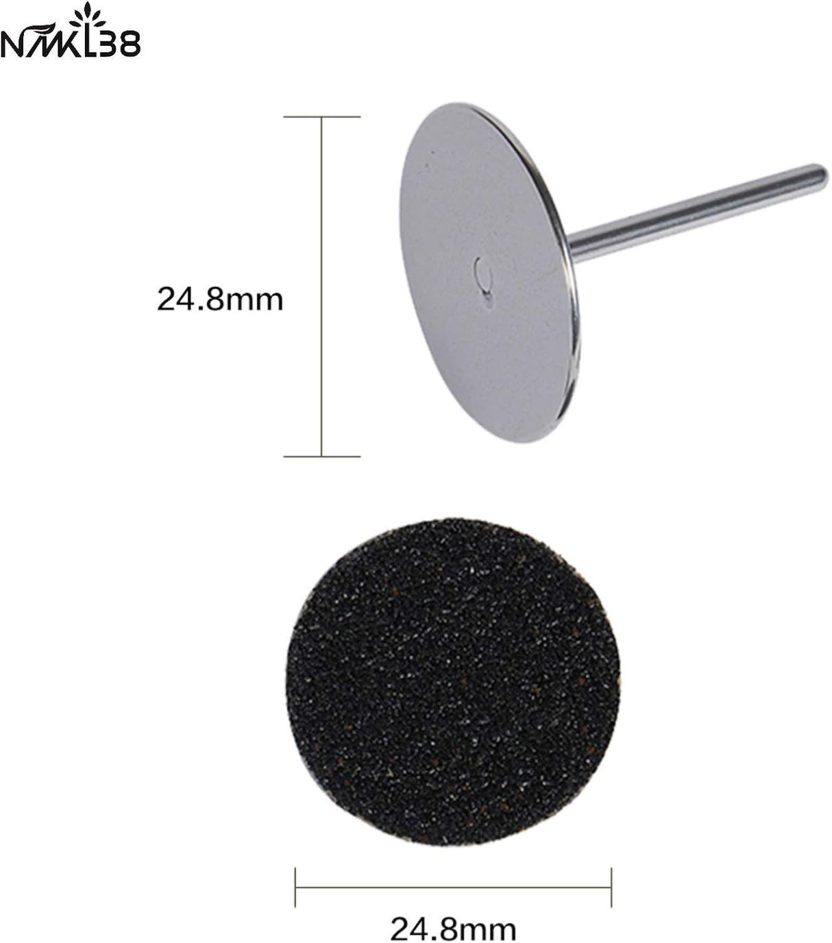 100 PCS Replacement Sandpaper Discs Self-Adhesive