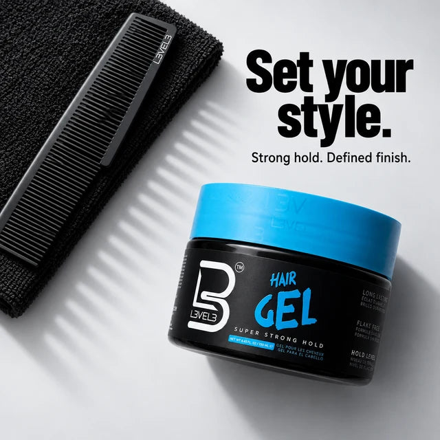 L3VEL3 Strong Hair Styling Gel 500ML