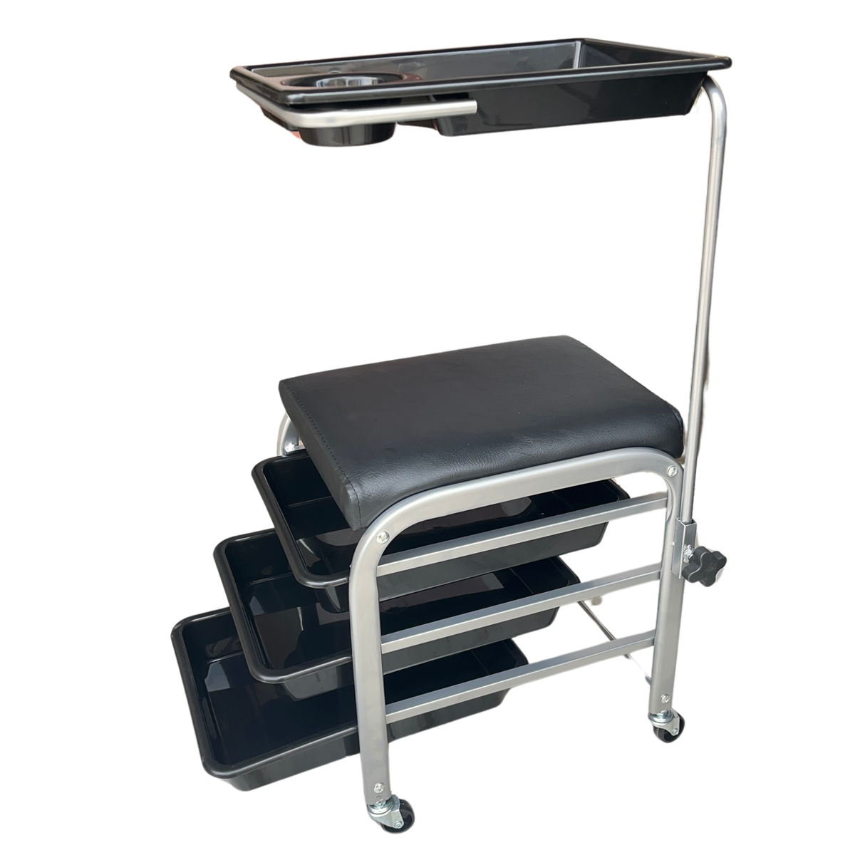 Stainless Black Small Trolley