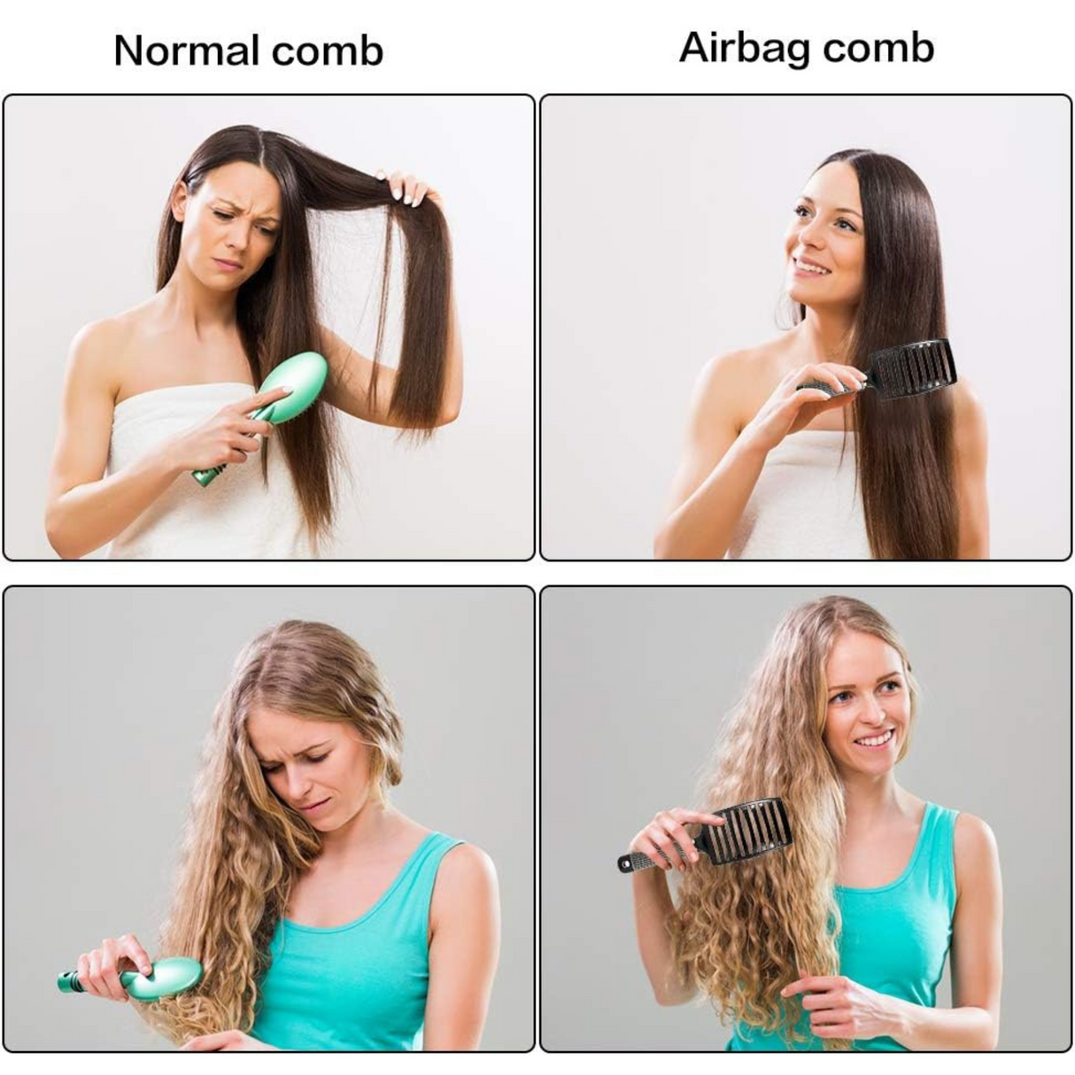 Salon Scalp Massage Hairbrush with 26 Nylon Bristles - Theresia Cosmetics - hair brush - Theresia Cosmetics