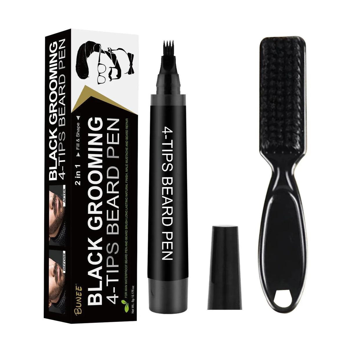 BUNEE Grooming Beard Pen And Brush