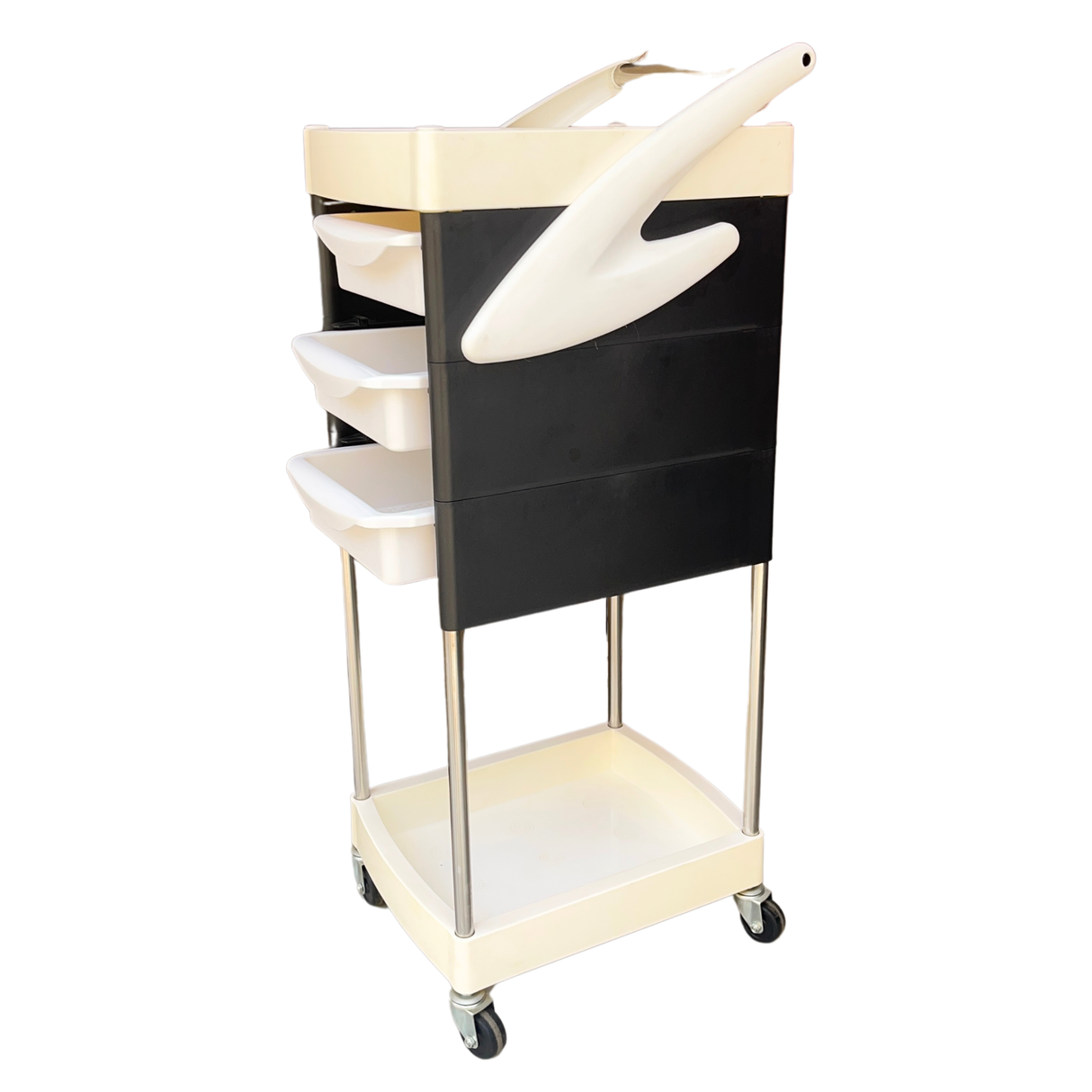 White and Black Salon Trolley