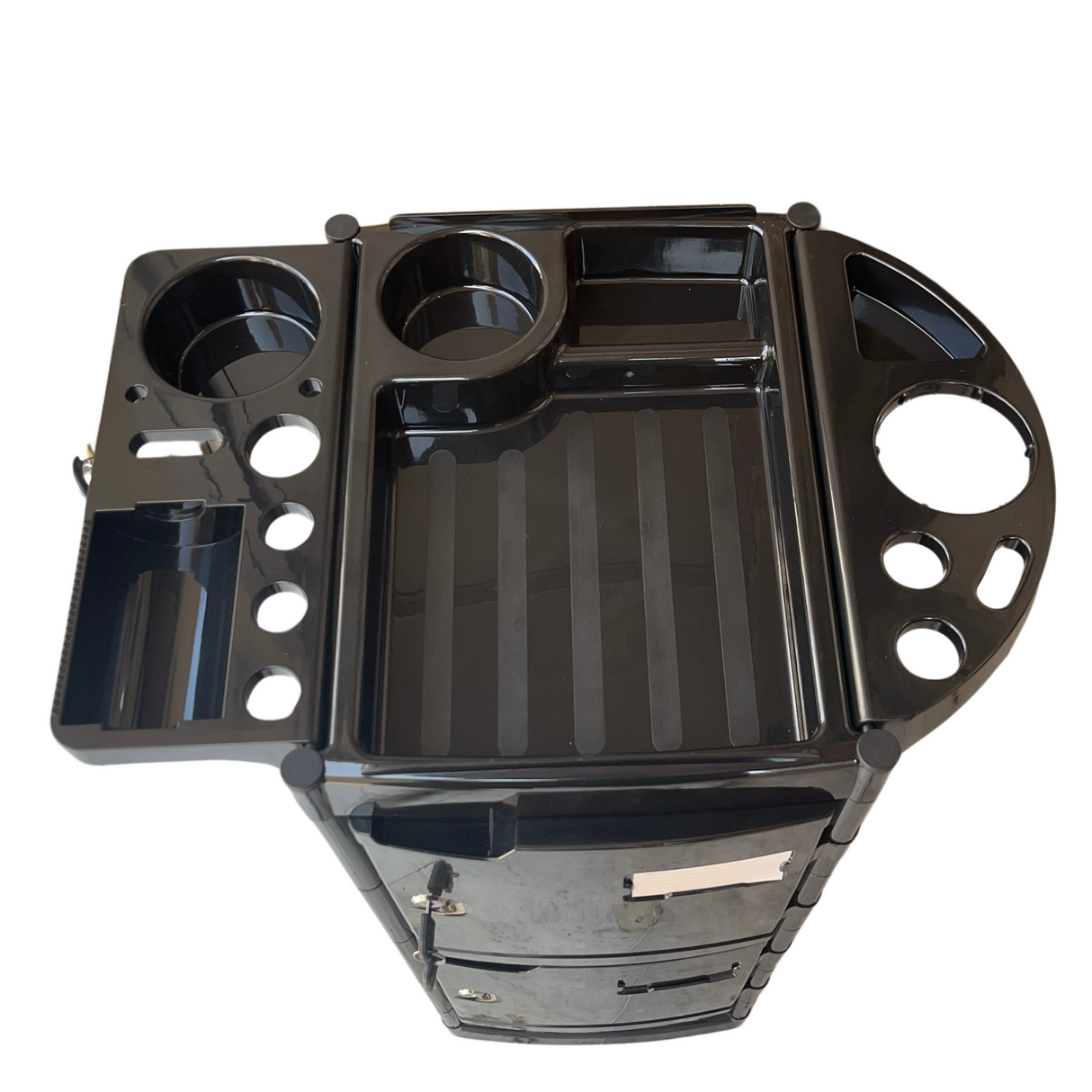 Black 2 Locks Trolley with 4 layers