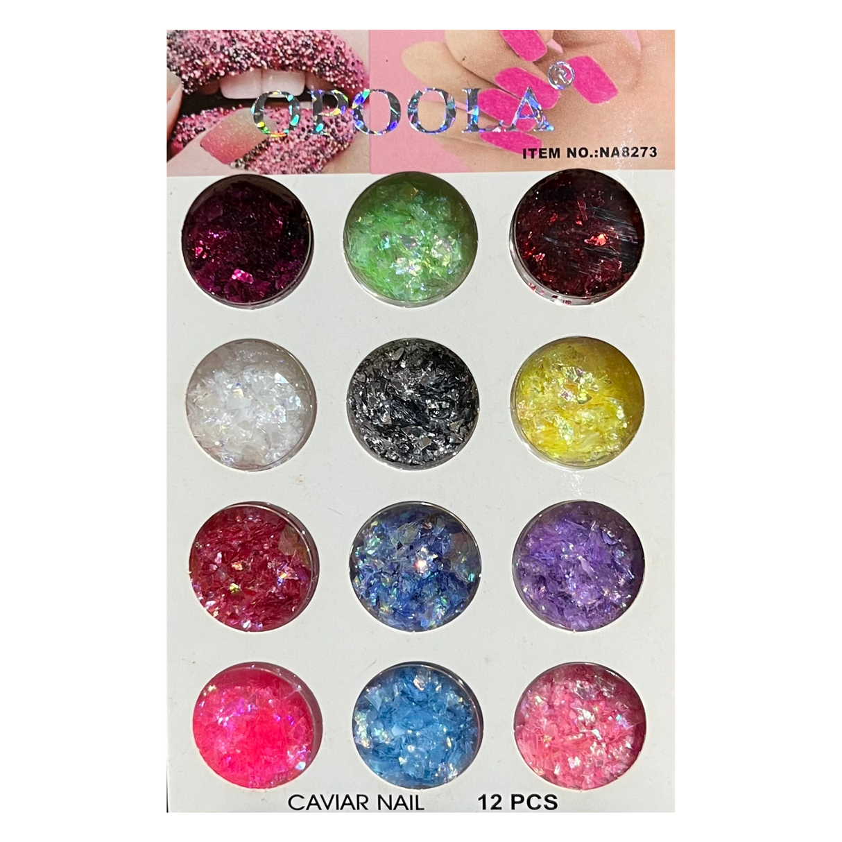 Oppola - Caviar Nail Art Design pack of 12 pcs - Theresia Cosmetics - nail art tool - Theresia Cosmetics