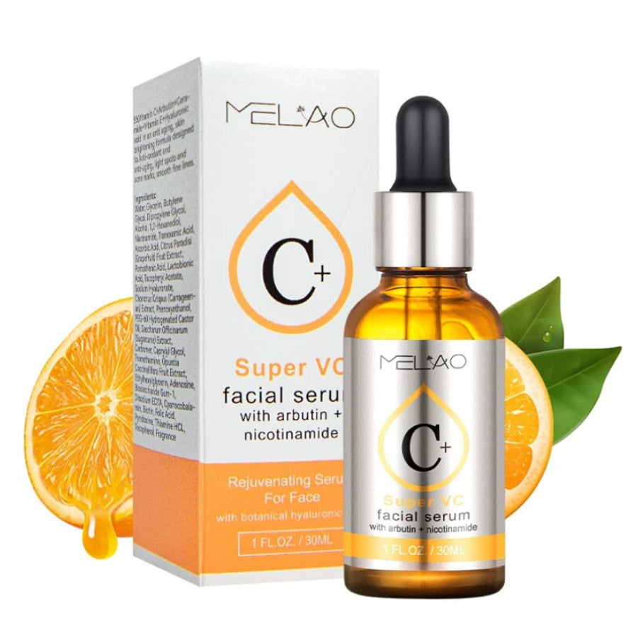 Melao Vitamin C Serum with Arbutin: Brightens skin, treats pigmentations. Vegan formula for all skin types. - Theresia Cosmetics - skin care - Theresia Cosmetics
