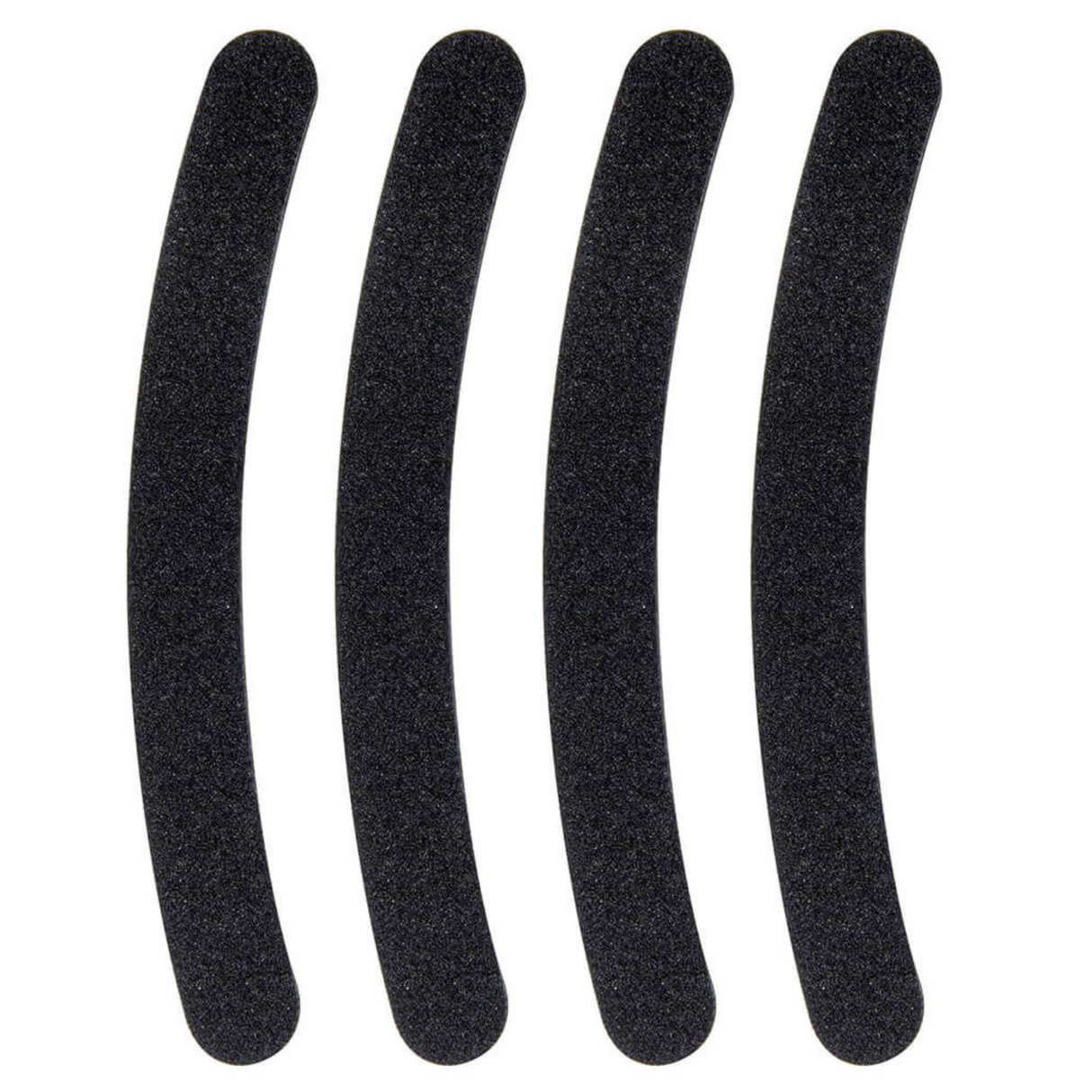 4pcs Curved Nail File Black