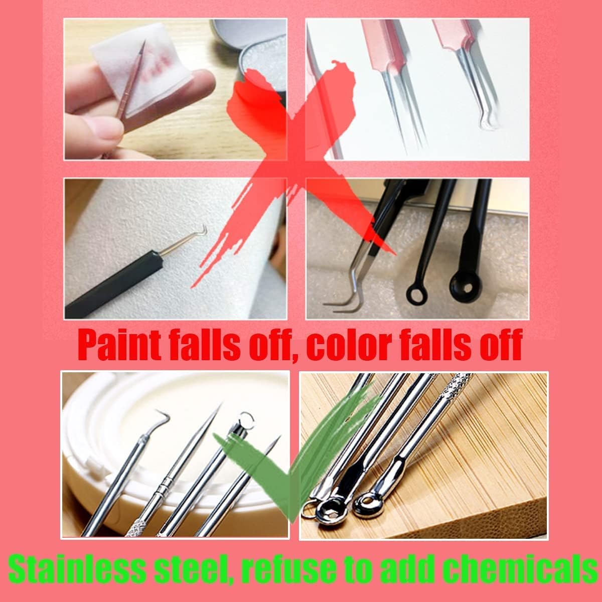 Pack of 6 Blackhead Remover with Storage Box