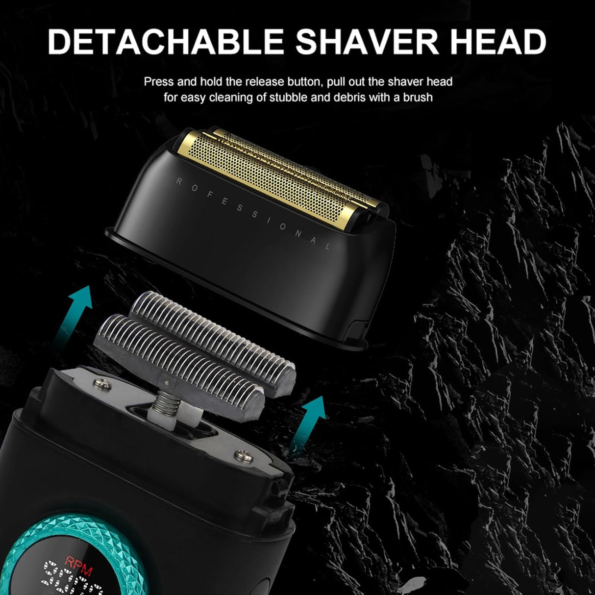 VGR 377 Electric Shavers for Men, Triple Floating Blade Foil Shaver Cordless Electric Razor, 9000 RPM