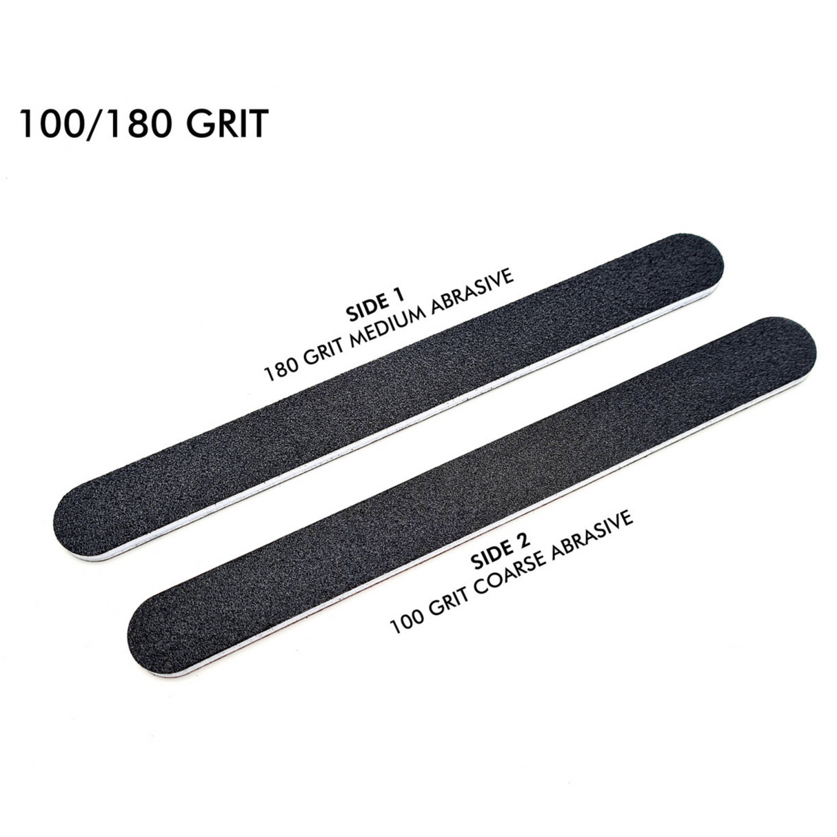 2 Pieces Nail File Bulk 100/180 Grit Nail Files for Acrylic Nails and Natural Nails - Theresia Cosmetics - nail tools - Theresia Cosmetics