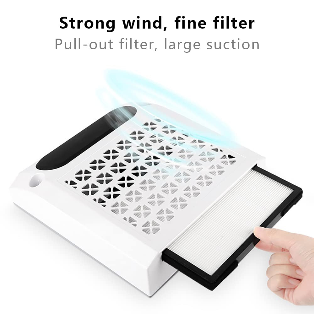 4-in-1 Nail Studio Machine – 80W Nail Drill with 30,000 RPM, Dust Collector, LED Light & Polisher