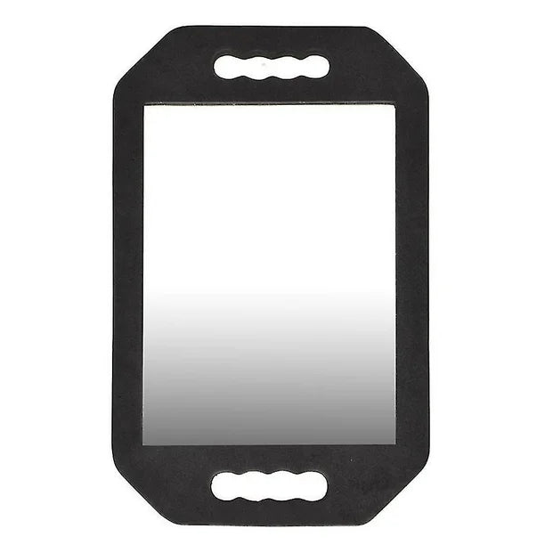 Salon Handheld Mirror: Double Foam Cushioned Handle for Home Beauty