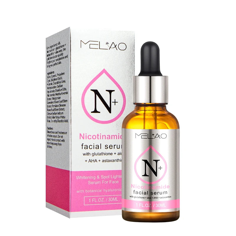 MELAO Niacinamide Serum Whitening Pore Minimizer Vitamin B3 Hydrating with Zinc Hyaluronic Acid Vitamin C & Licorice Extract - Theresia Cosmetics - skin treatment - Theresia Cosmetics