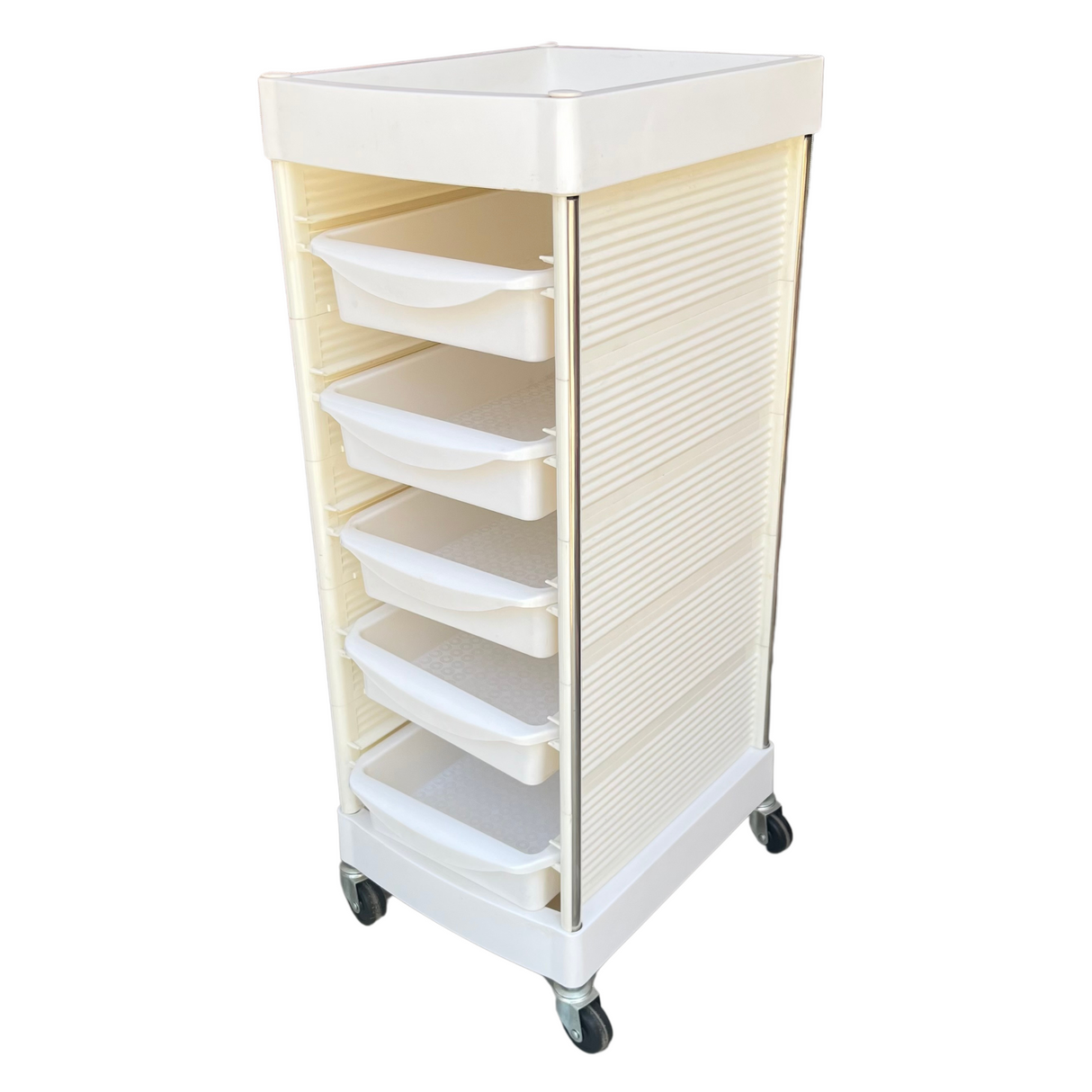 White 6 Layers Trolley