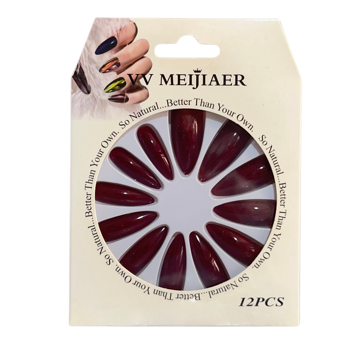 VV MEIJIAER 12 Pcs Nail Design With Glue