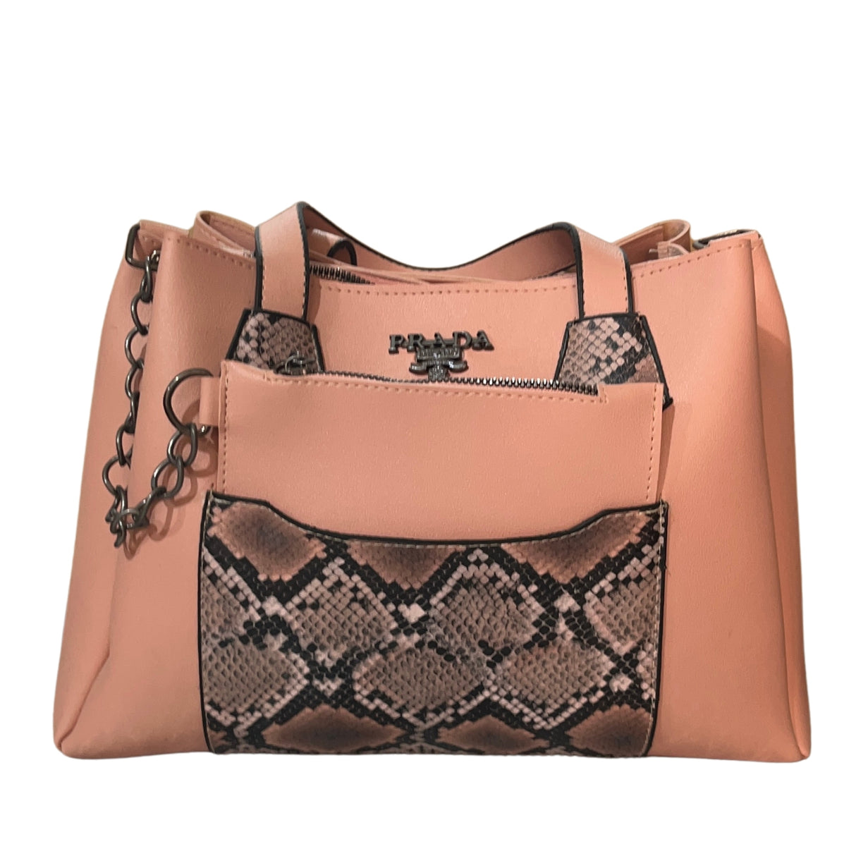 Prada Milano Snake Patterns Handbag