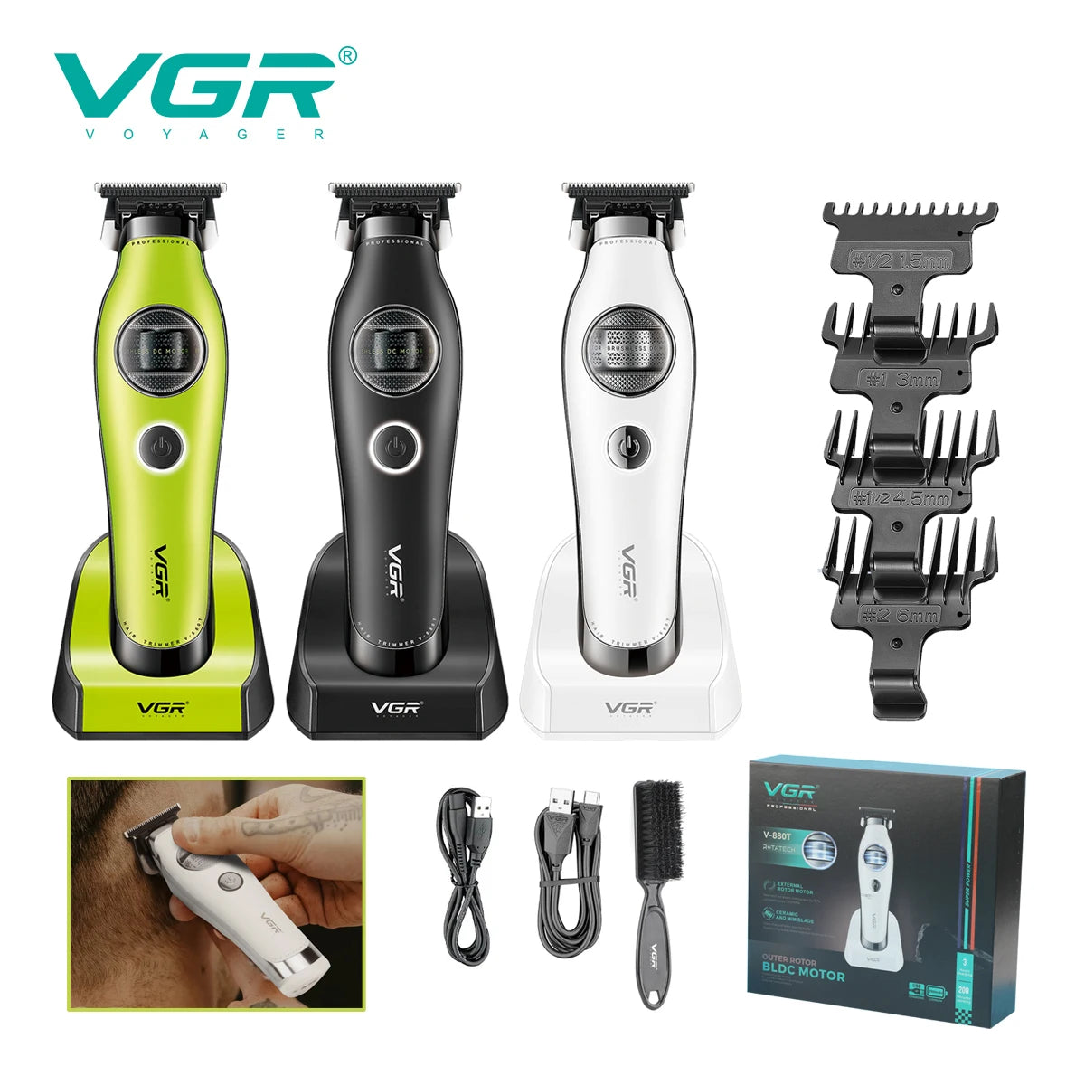 VGR V-880T Brushless Motor Hair Trimmer