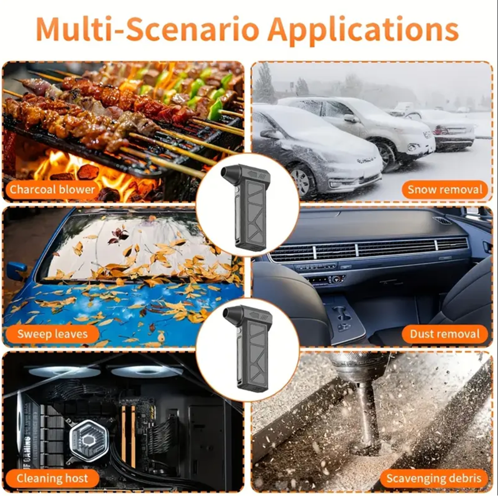 Multi functional Electric Air Duster 130,000 RPM 4000mAh – High Speed Turbo Fan