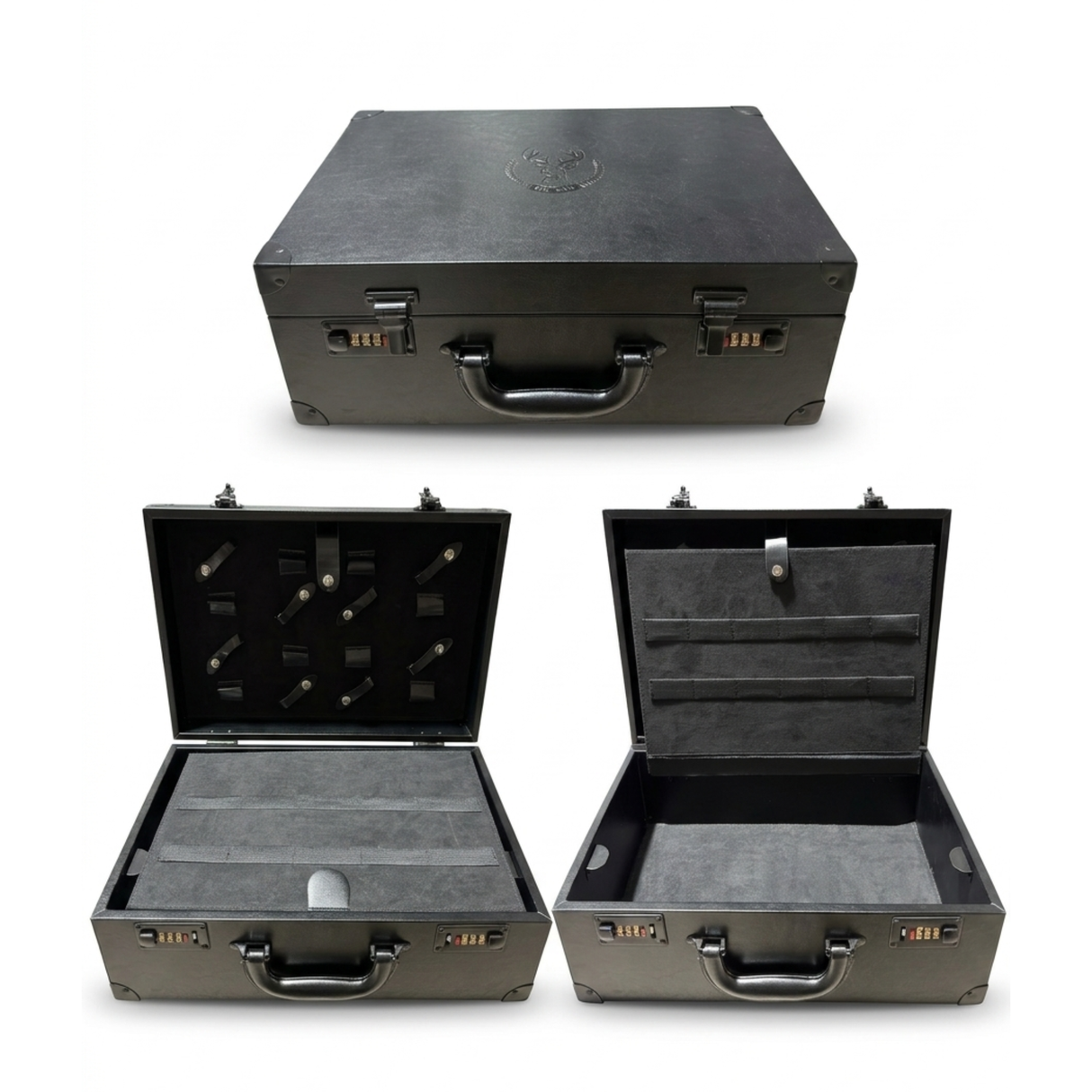 Barber VIP Black Leather Case