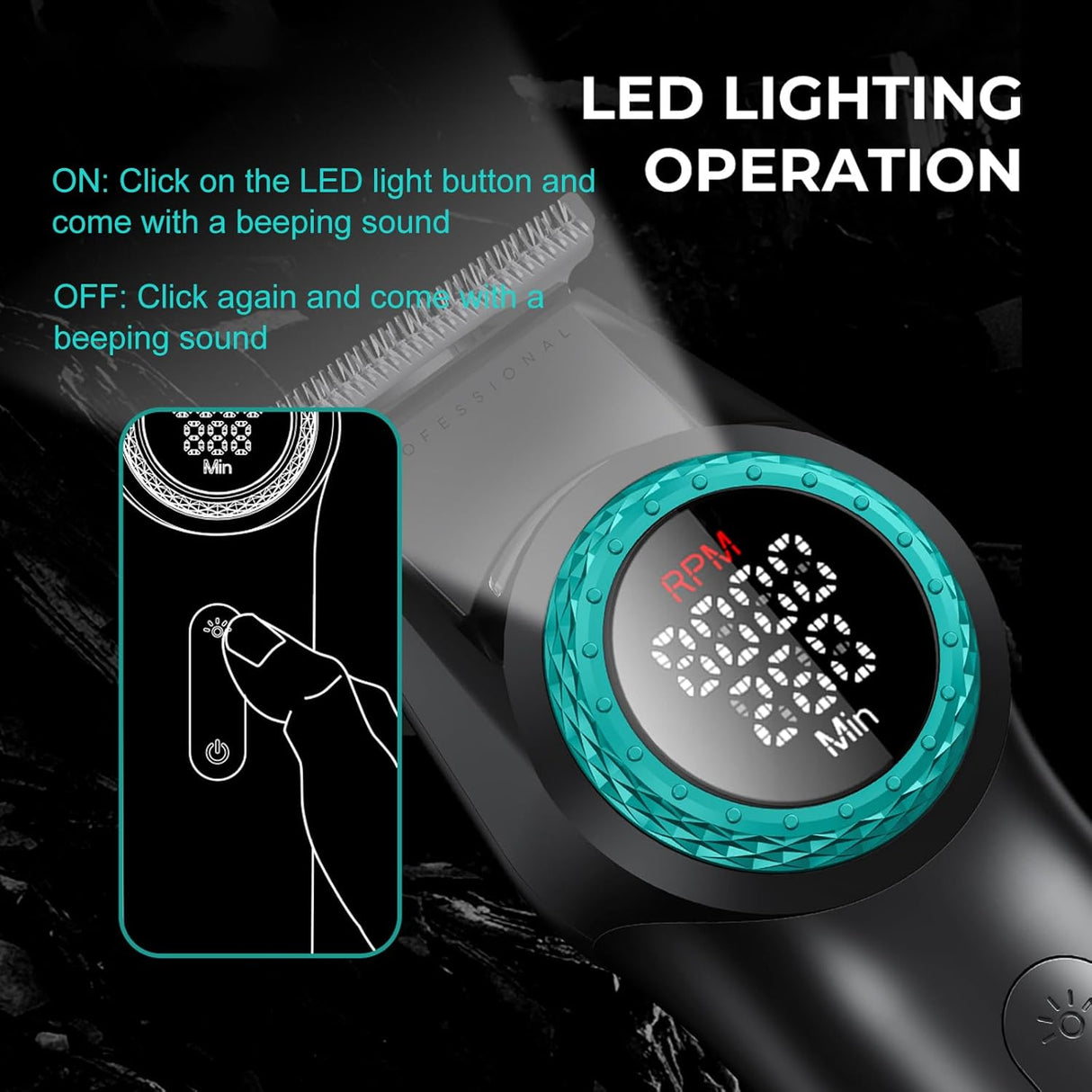 VGR 977 Professional Hair Trimmer 8000rpm