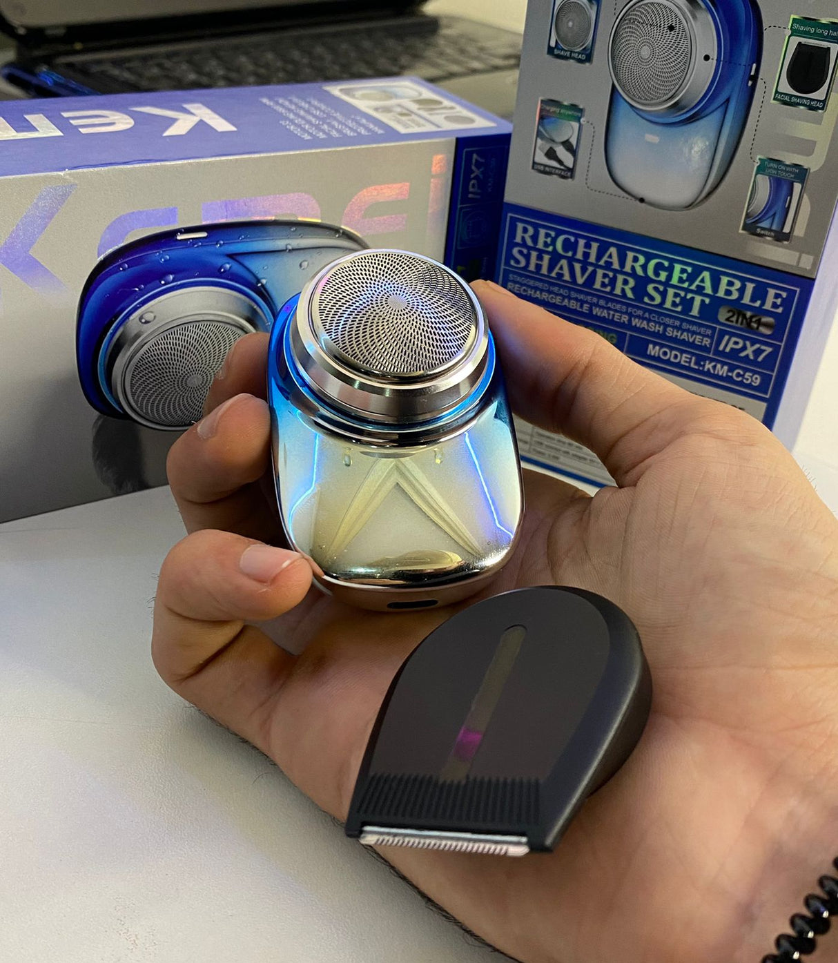 Kemei Shaver Rechargeable New