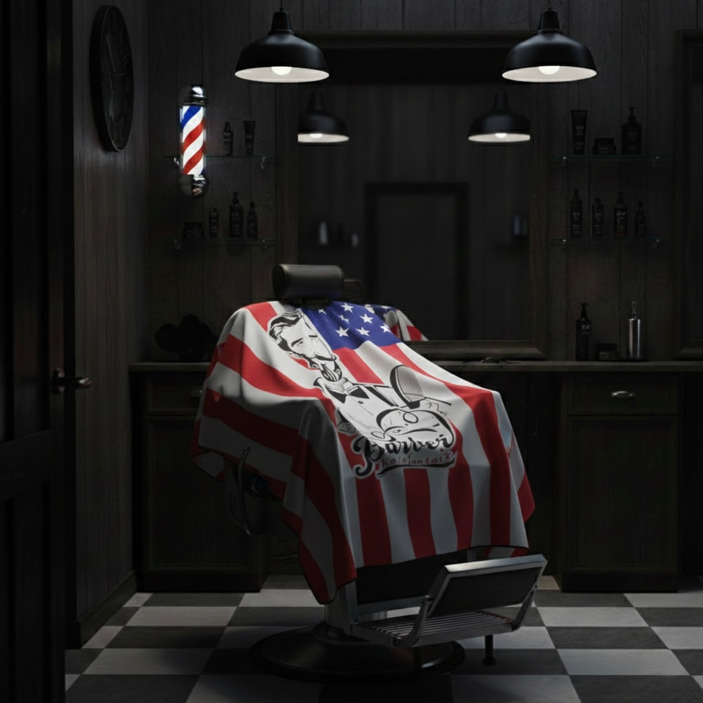 USA Barber Cape