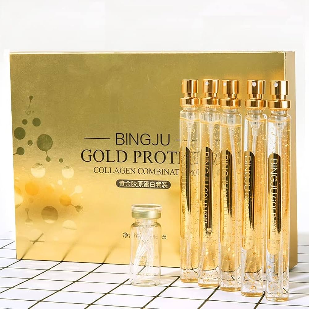 Protein Thread Lifting Set – Collagen Threads & Nano Gold Serum for Face Lift