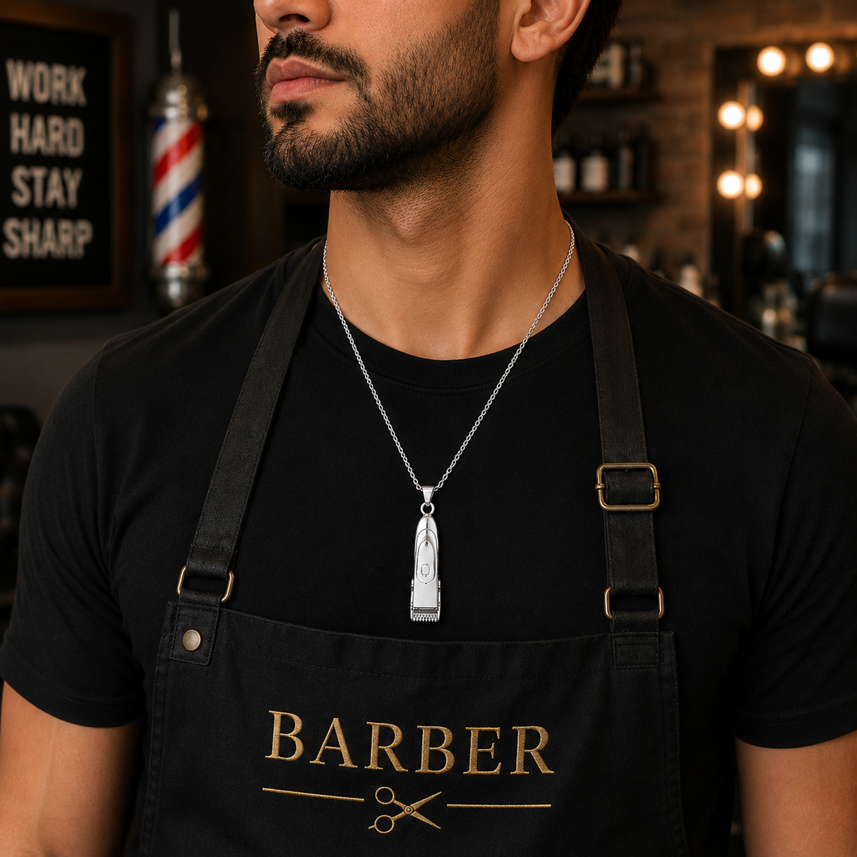 Barber Machine Necklace - Stainless