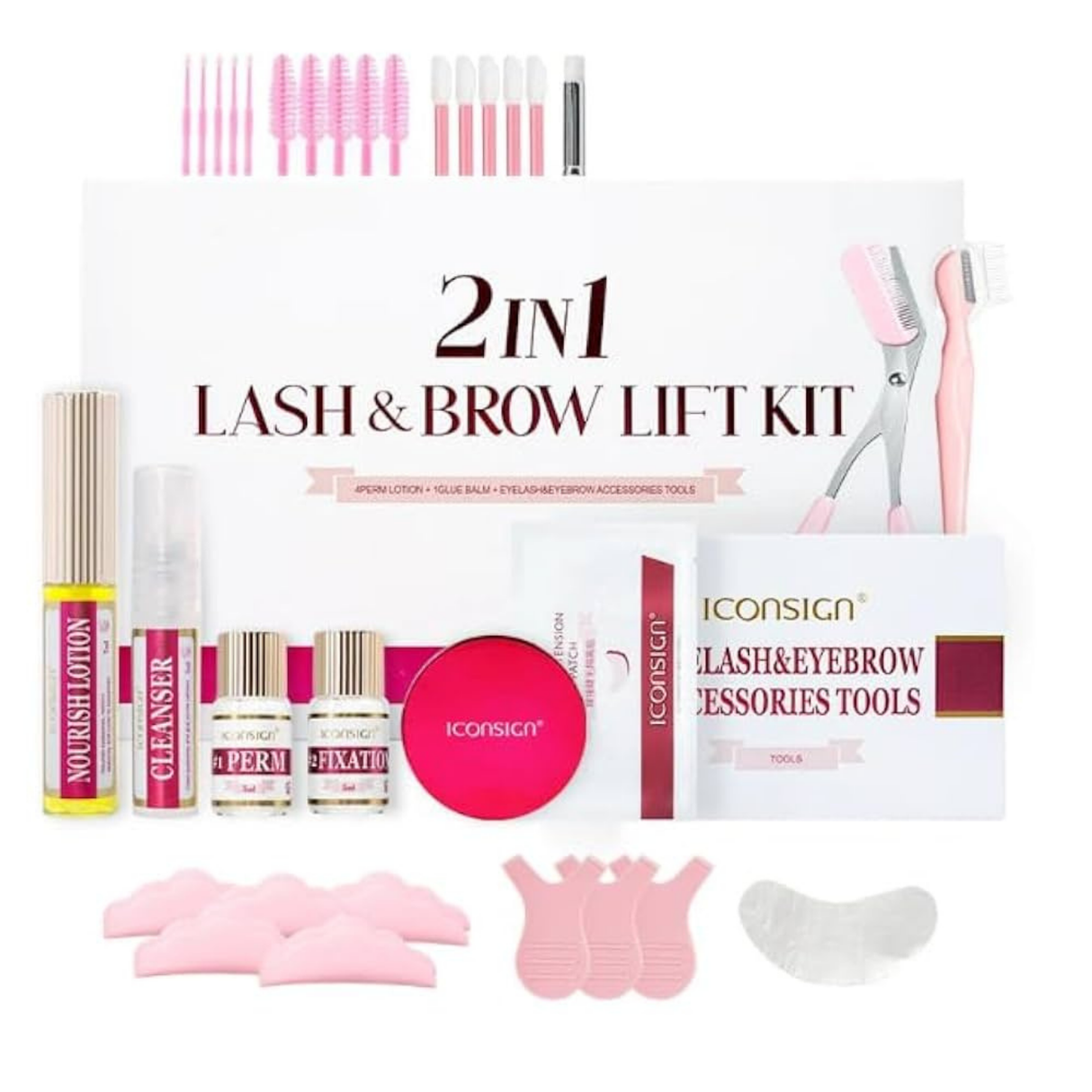 ICONSIGN 2 in 1 Lash & Brow Lift Kit Eyelash Perming Kit