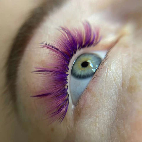 Rainbow Sunlon Eyelashes Purple