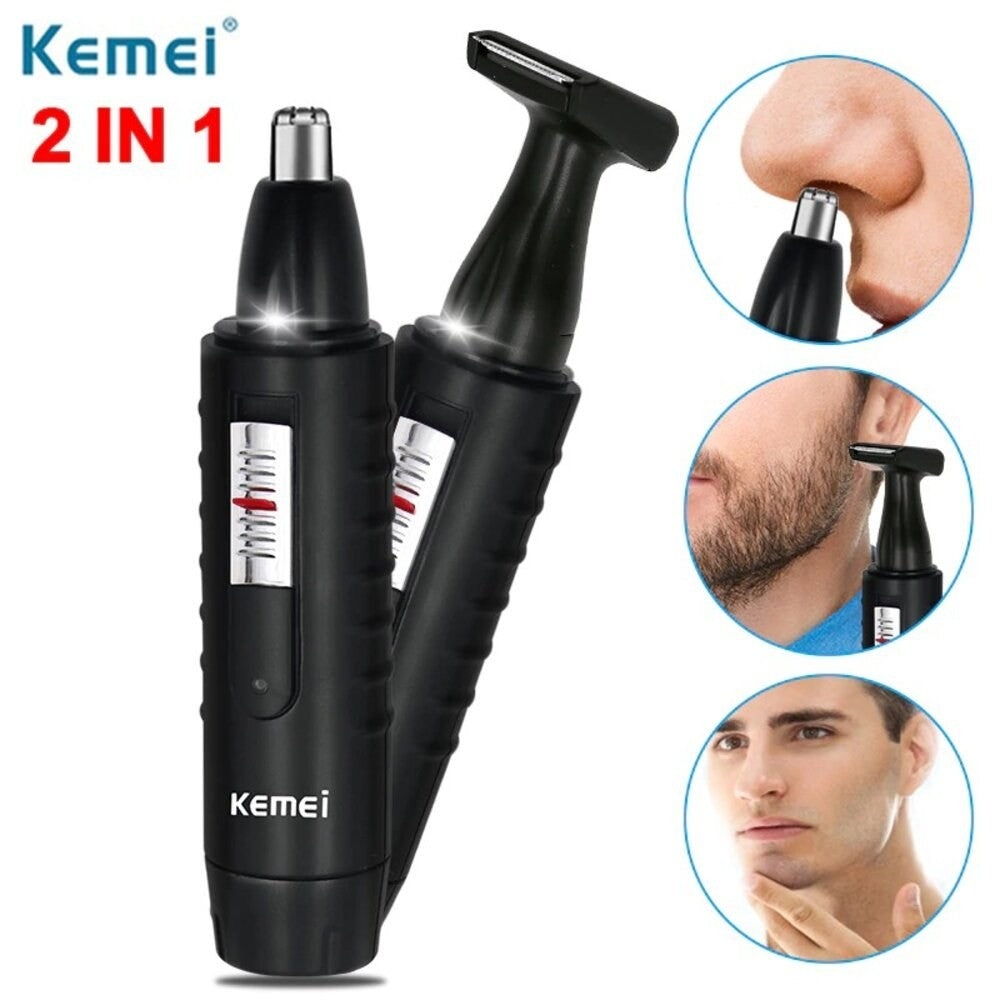 Kemei Km-9688 2 In 1 Nose Rechargeable Trimmer