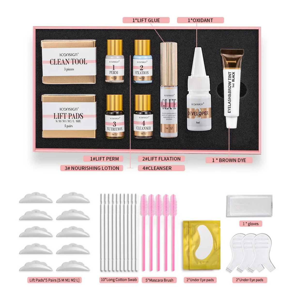 Lash Lift and Tint Kit Professional Eyelash Lifting kit
