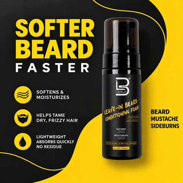 L3VEL3 Leave-In Beard Conditioning Foam - 150ML