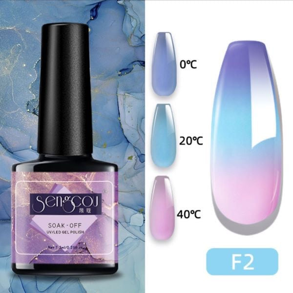 Thermal Nail Gel Polish Temperature Changing Colors - Theresia Cosmetics - Theresia Cosmetics