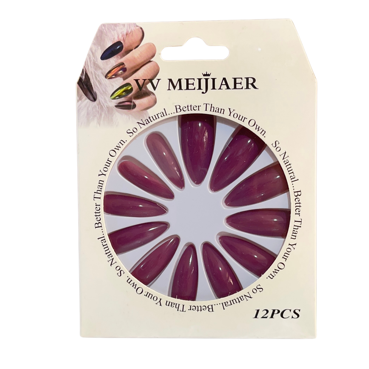 VV MEIJIAER 12 Pcs Nail Design With Glue