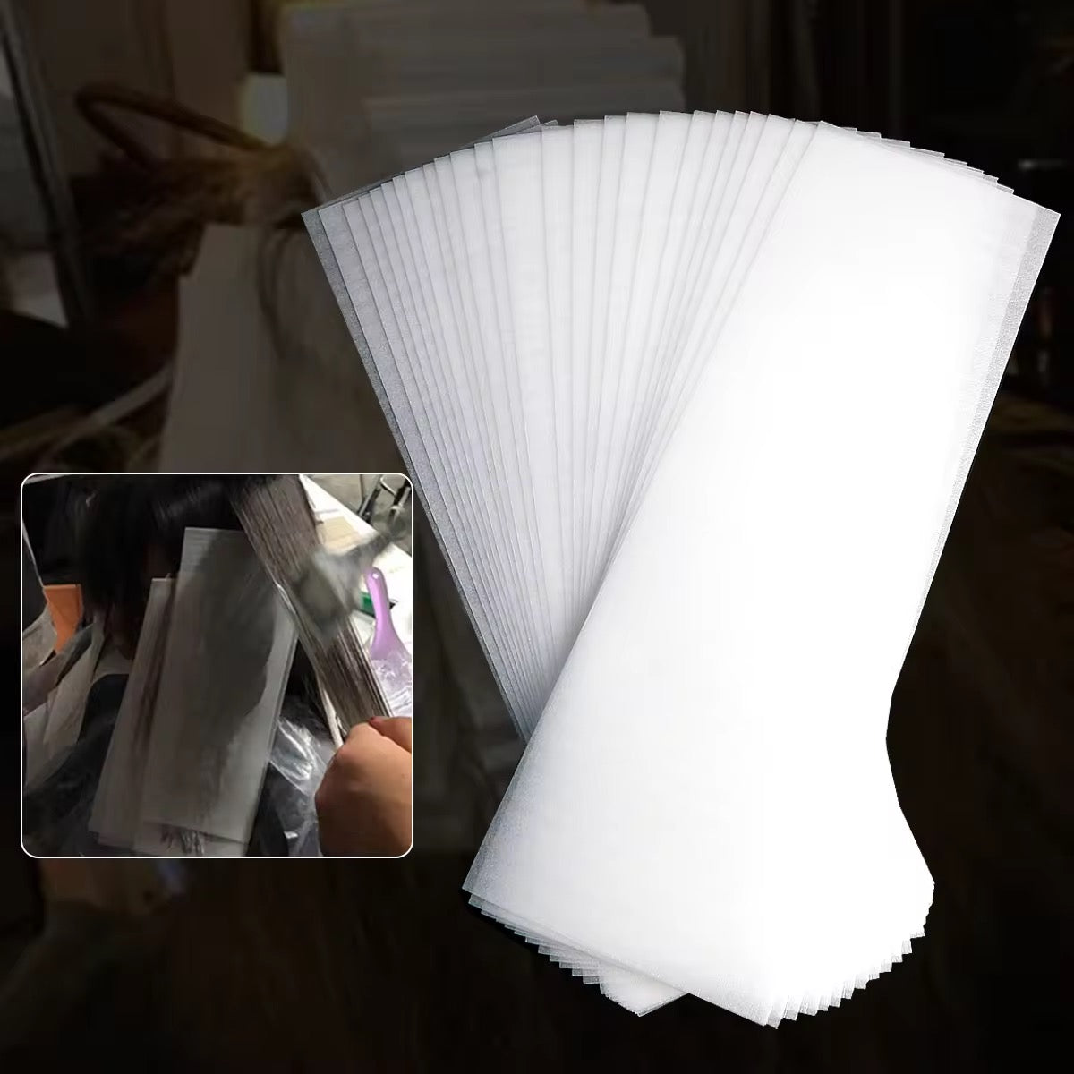 Foam Highlights Perm Hairdressing paper Patches 50 pcs