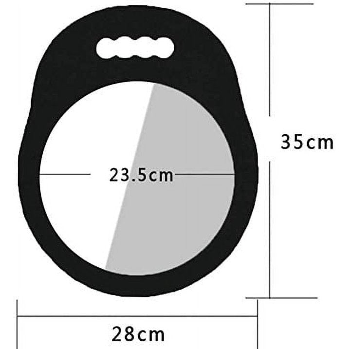 Professional Handheld Hairdressing Mirror with Foam Handle for Salon Barbers