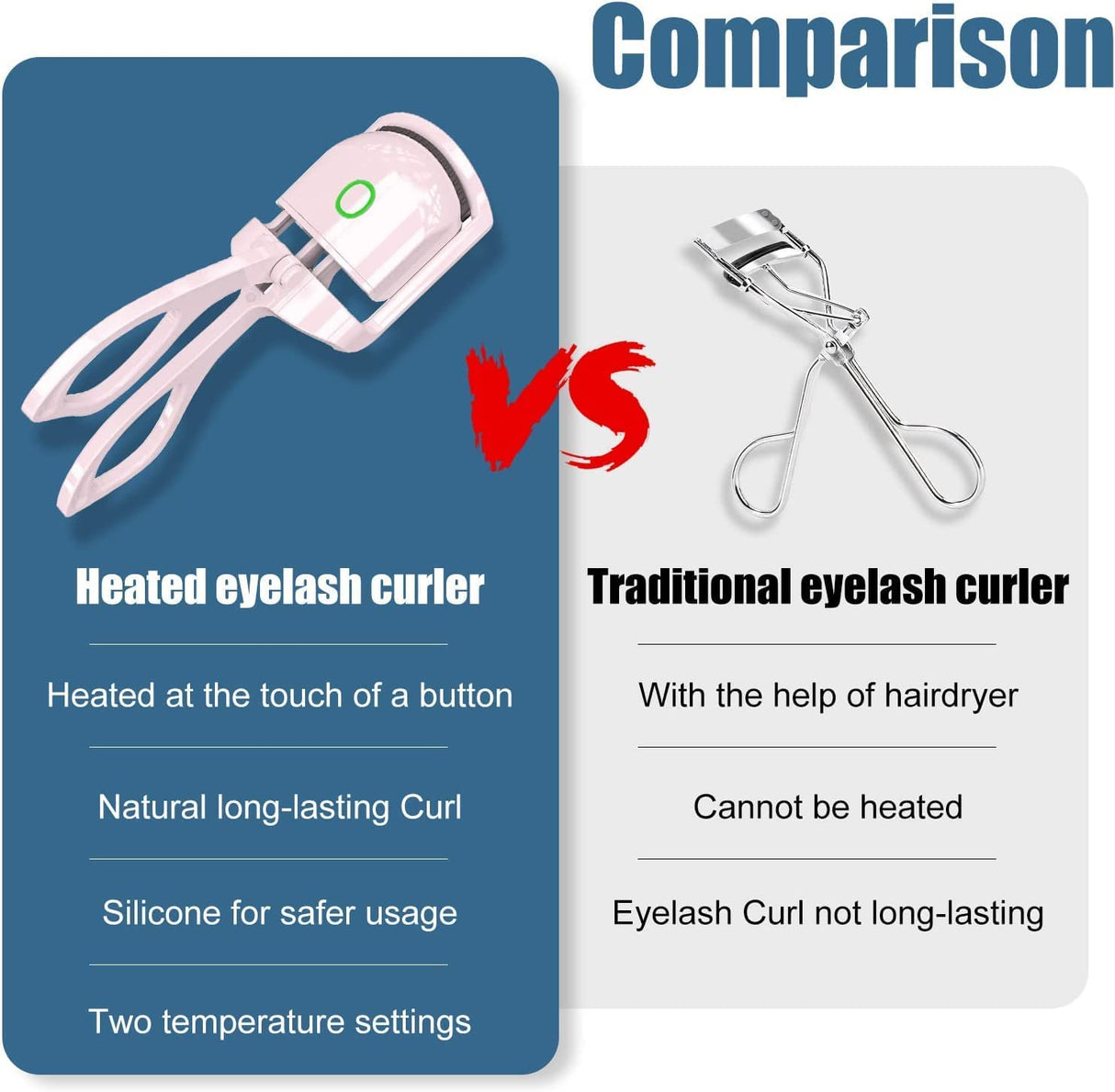 Heated Eyelash Curler for Beautiful Eyelash