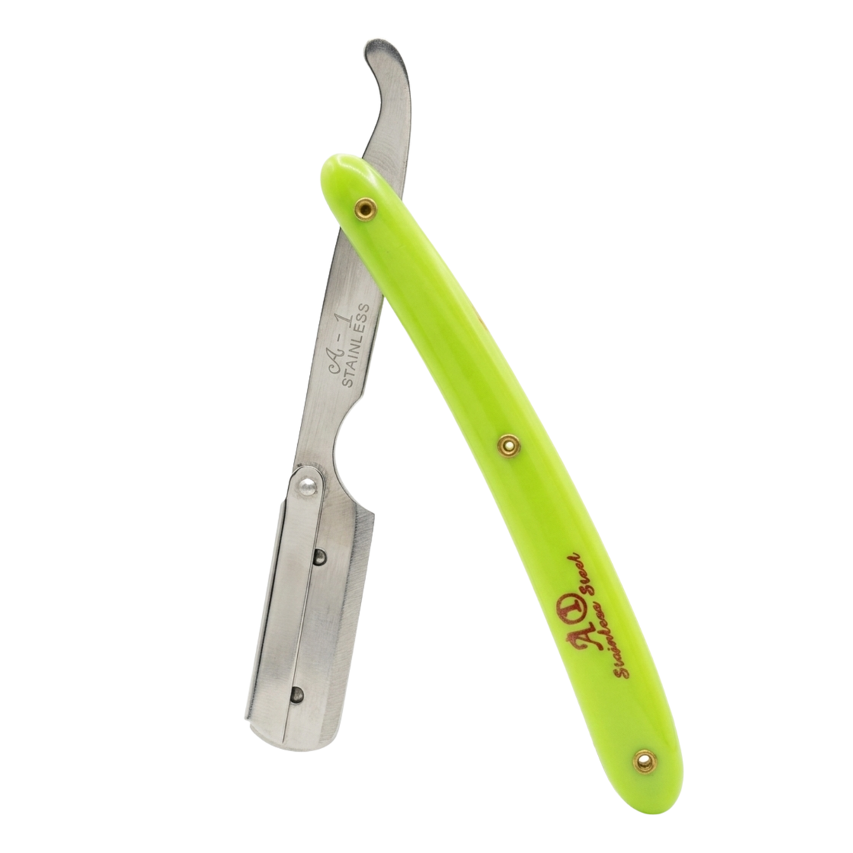 Green Plastic Barber Razor