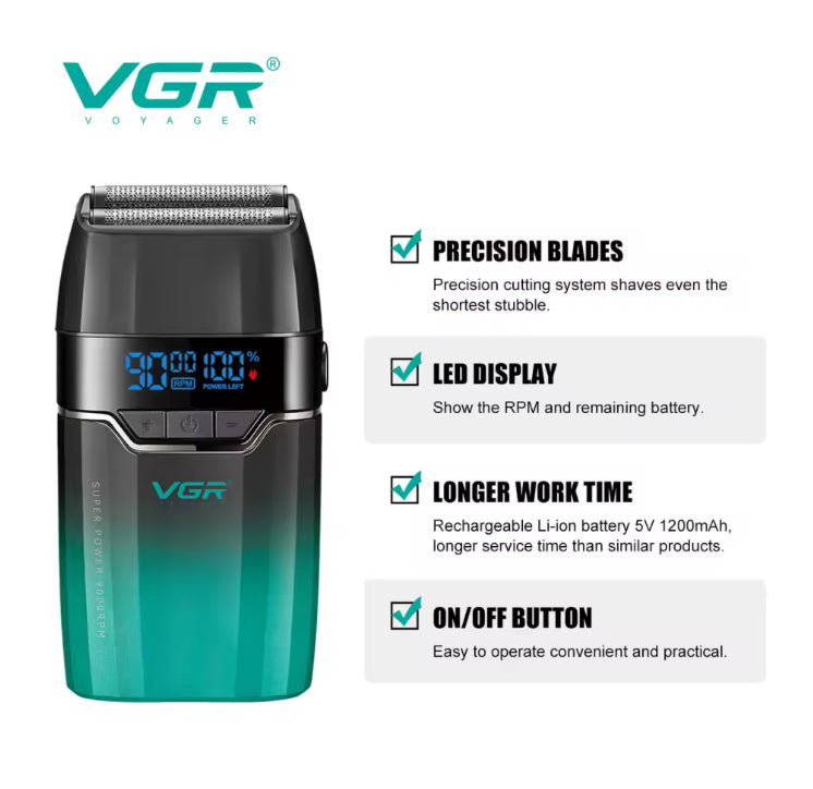 VGR V-308 Professional Foil Shaver 9000 RPM