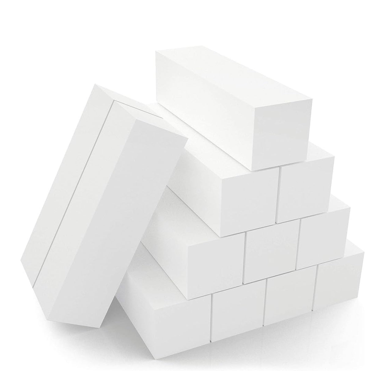 White Block Nail Buffer Pack of 10pcs