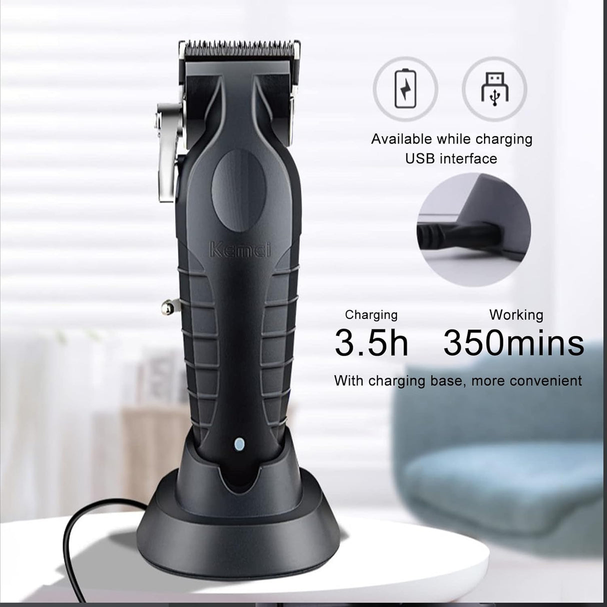 KEMEI km 2296 Professional Cordless Hair Clipper