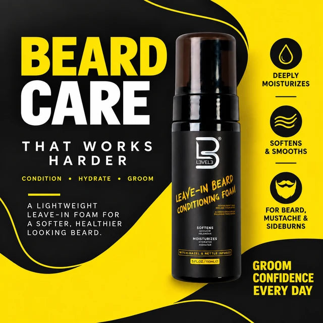 L3VEL3 Leave-In Beard Conditioning Foam - 150ML
