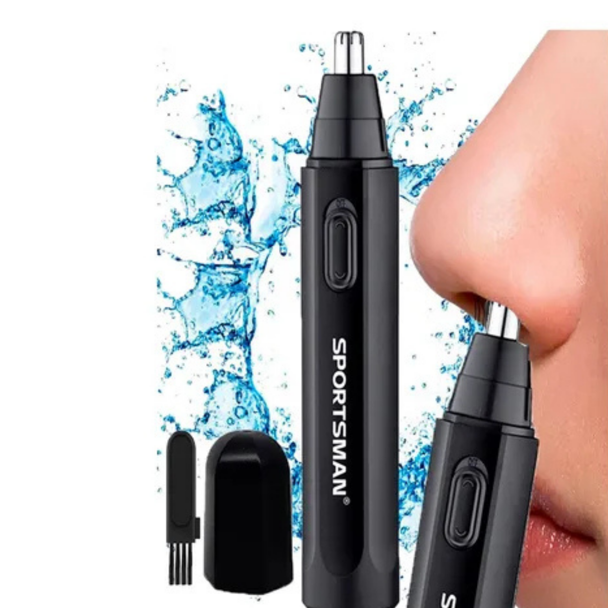 SPORTSMAN Nose and Ear Hair Trimmer – 9,000 RPM Precision Tool