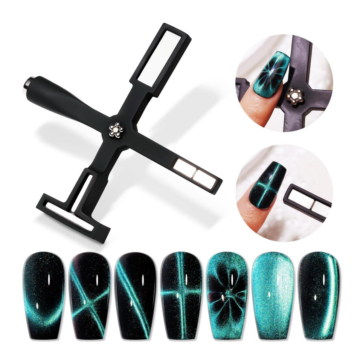 5 in 1 Nail Magnet Tool for Cat Eye Gel Nail Polish Multi-Function Magnetic