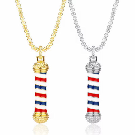 Barber Logo Necklace - Stainless steel