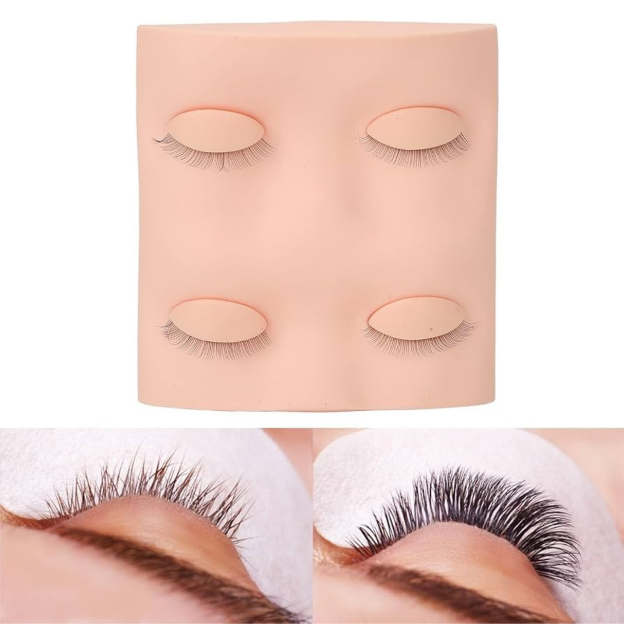 Eyelash Extension Practice Training Mannequin Head
