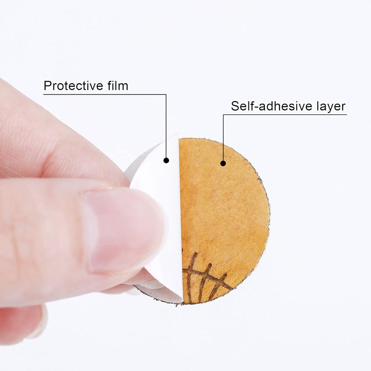 100 PCS Replacement Sandpaper Discs Self-Adhesive