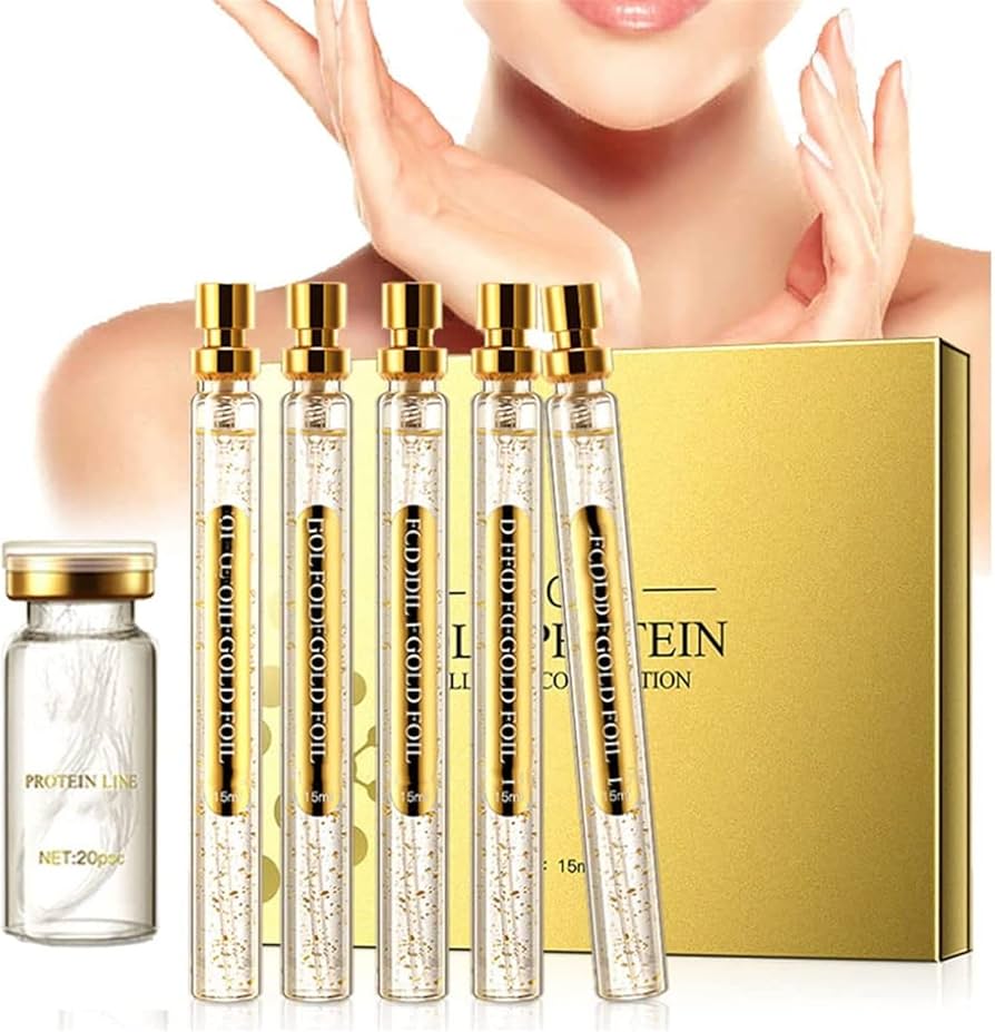 Protein Thread Lifting Set – Collagen Threads & Nano Gold Serum for Face Lift