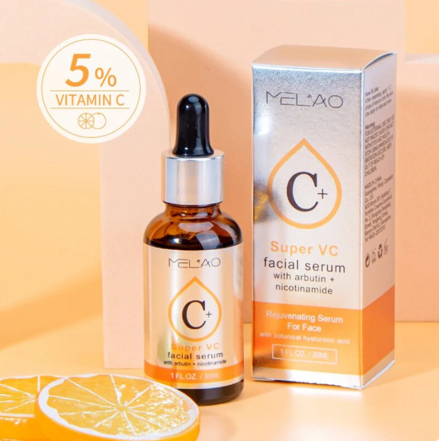 Melao Vitamin C Serum with Arbutin: Brightens skin, treats pigmentations. Vegan formula for all skin types. - Theresia Cosmetics - skin care - Theresia Cosmetics