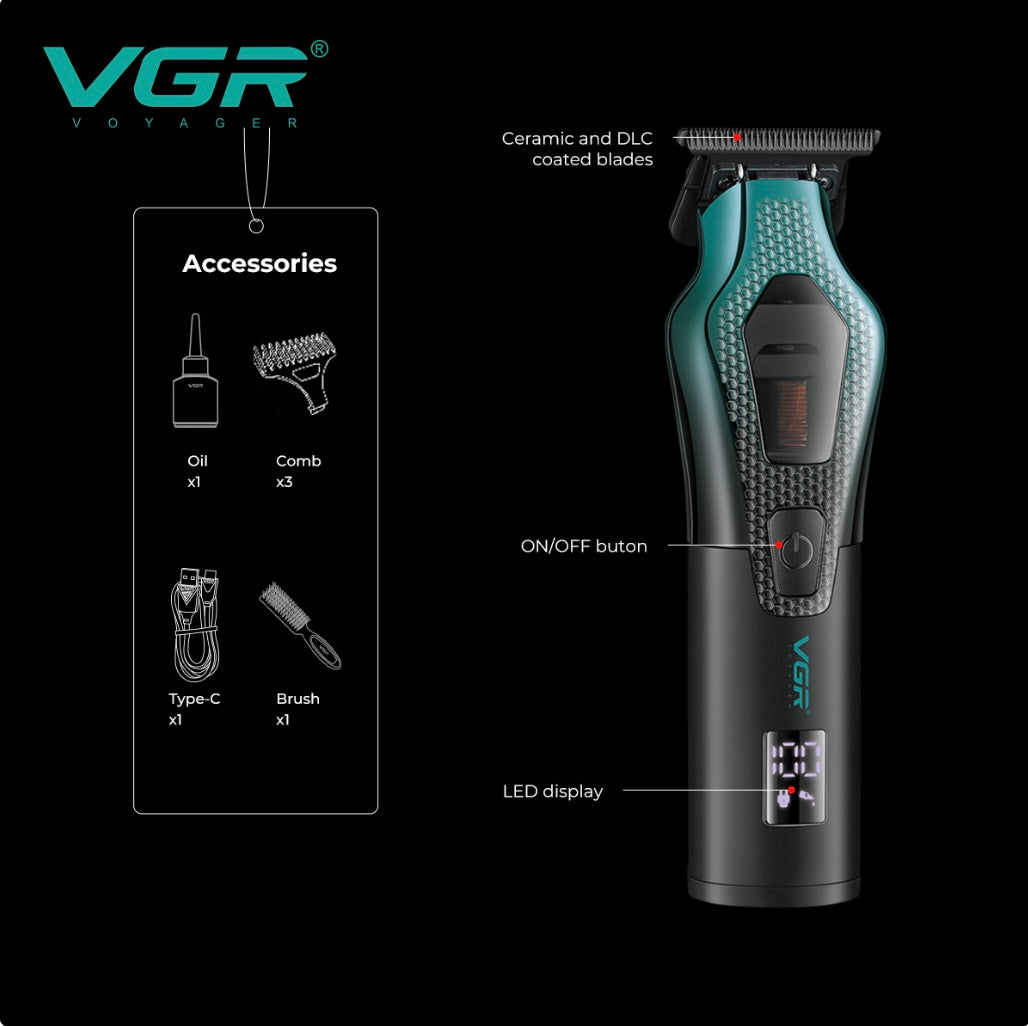VGR V-997 Hair Trimmer 8000-11000 RPM Vector